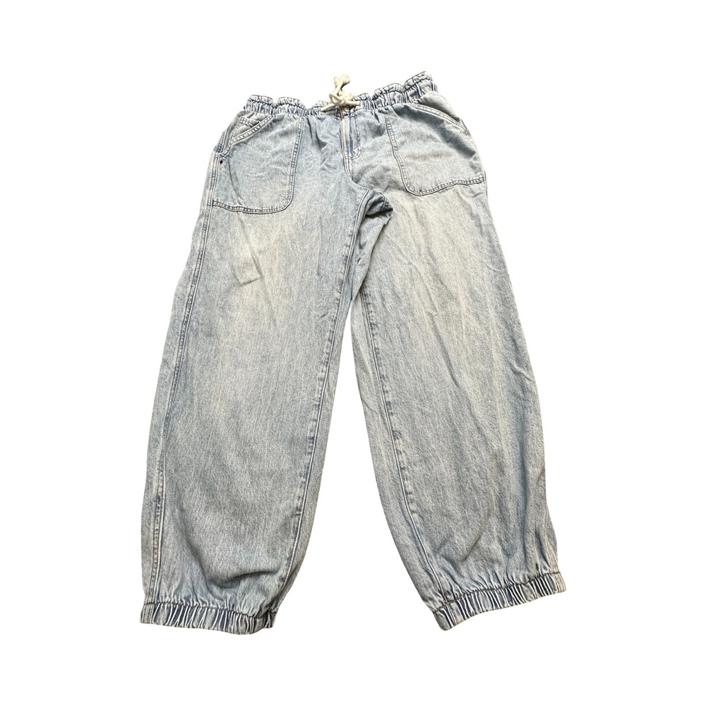 Maurices Joggers Womens 20w 36x28 Light Wash Denim Elastic Waist Boho